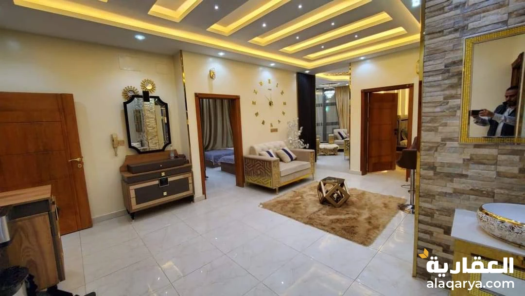 شقق مفروشه للايجار في صنعاء شقق مفروشة vip ملكي 5غرف الاصبحي المقالح