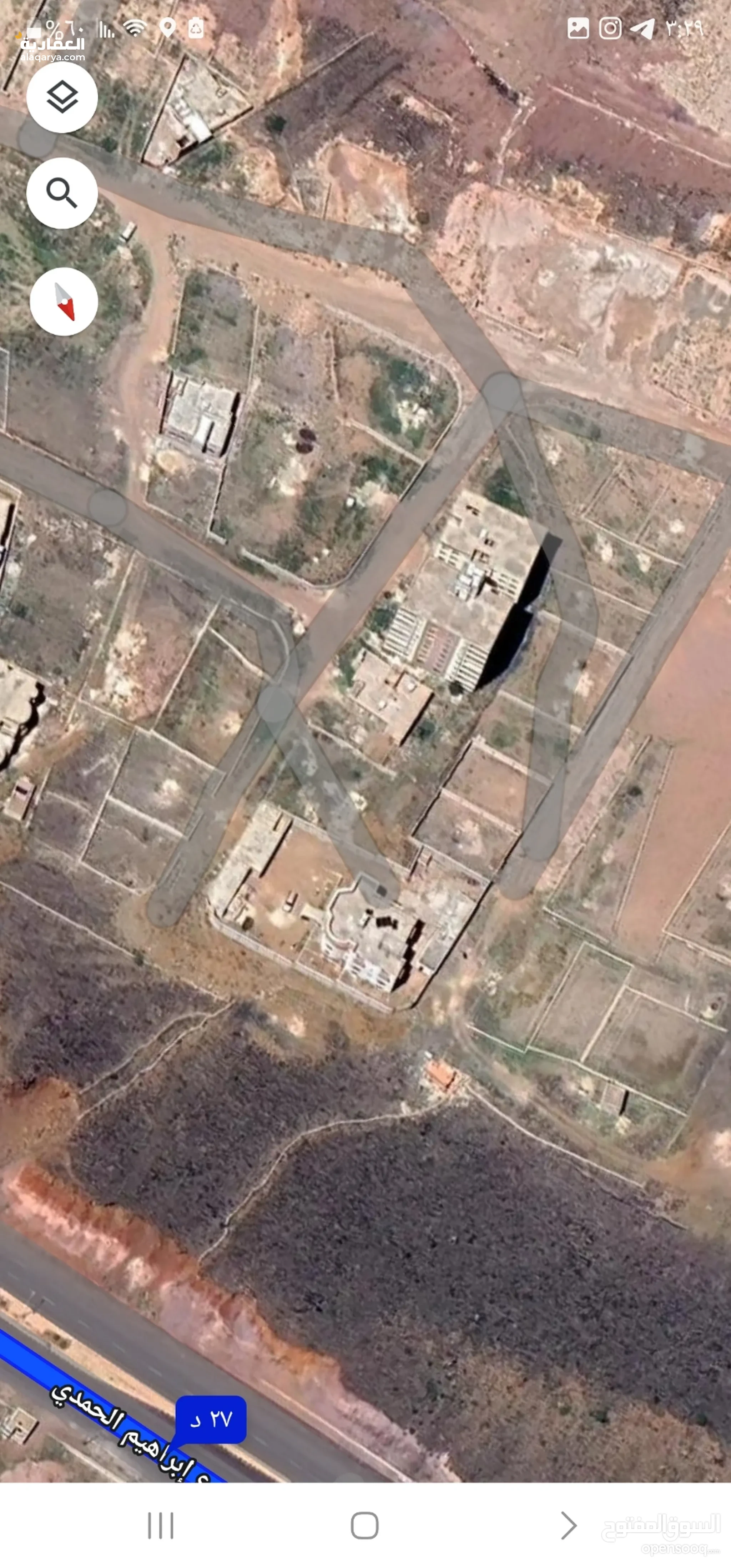 #خيااال ارضيه للبيع في حده العشاش