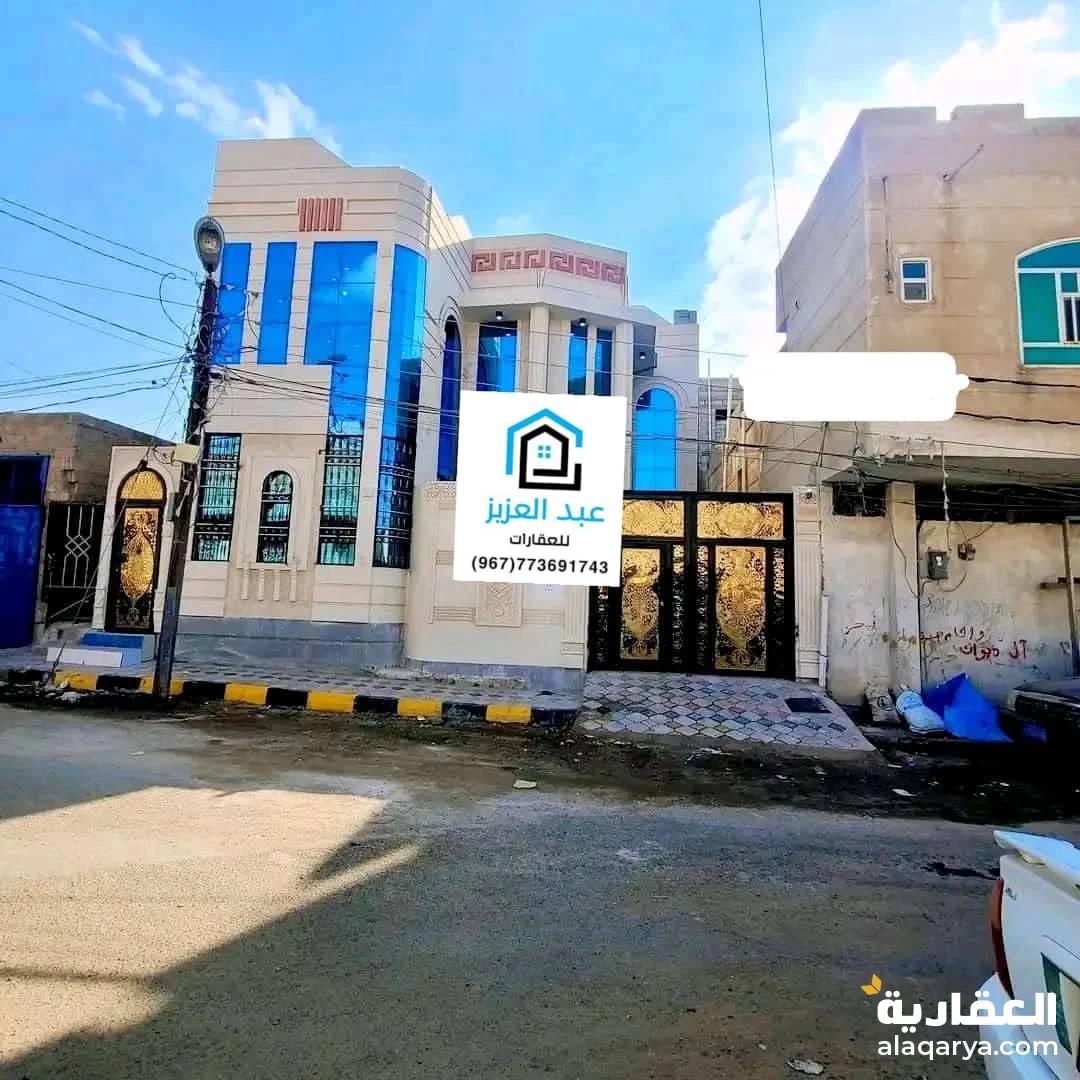 فله واسع روعة بصنعاء  قريب شارع الستين بالقرب من طيبه هيبر  وسط حي راقي مكتمل ال