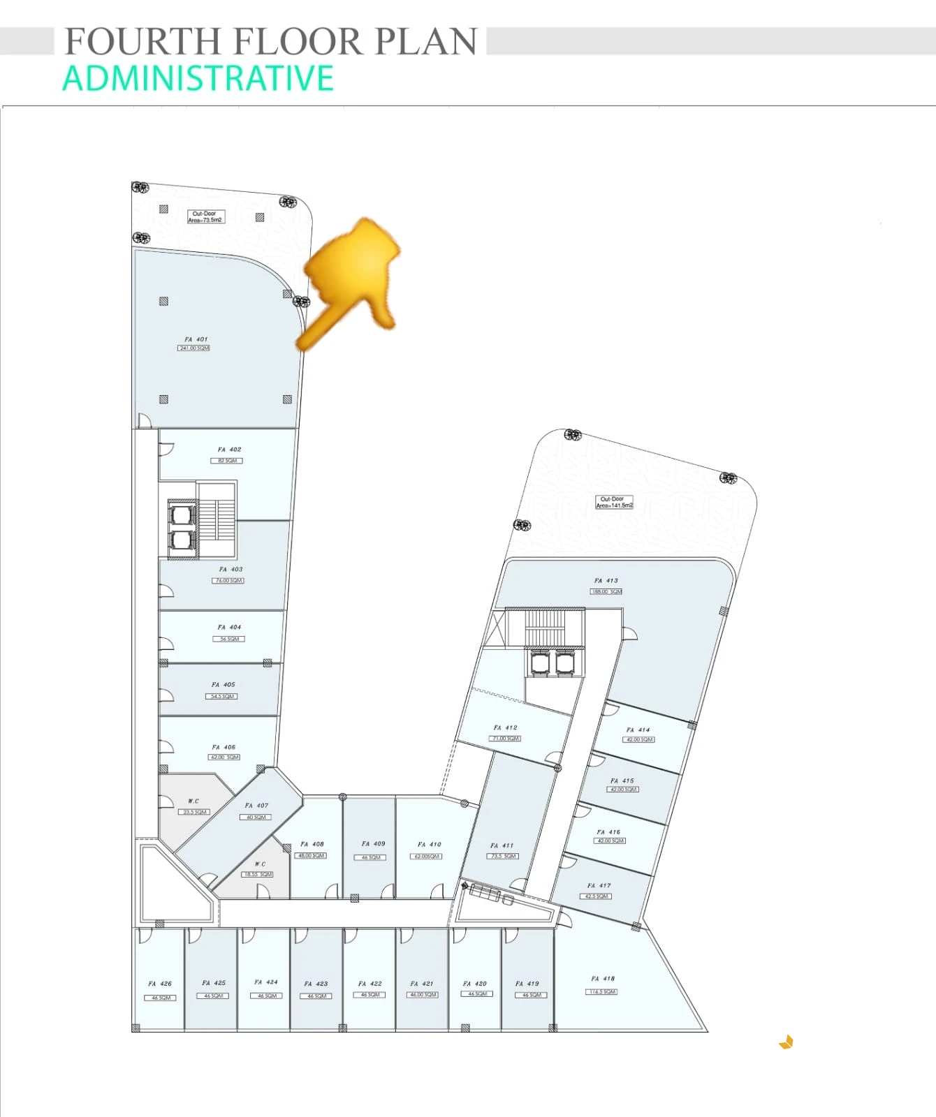بقلب التجمع الخامس مكتب للشركات والمكاتب الكبرى