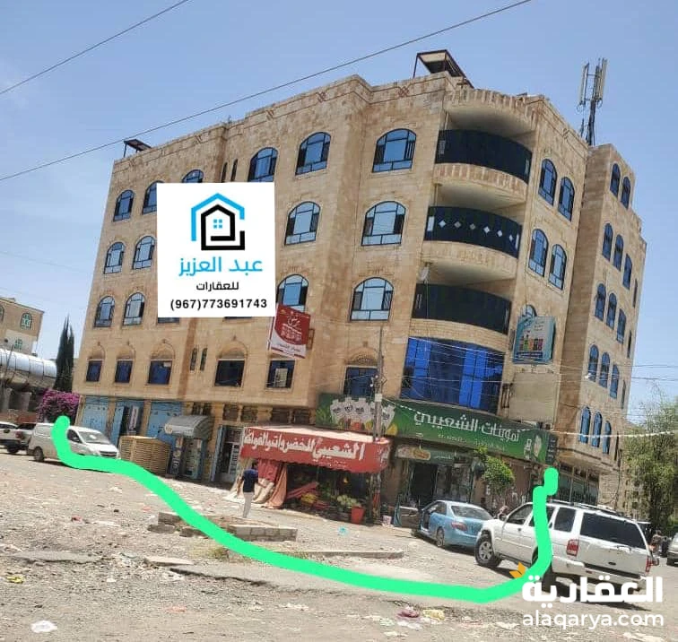 عمارة_تجارية_واستثمارية عرطة للبيع مشفره جنوب_العاصمة_صنعاء في بيت_بوس_حي_الوزير