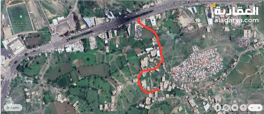 تعز الحوبان الشارع العام طريق صنعاء-مقابل مصانع الألبان حارة الرافدين