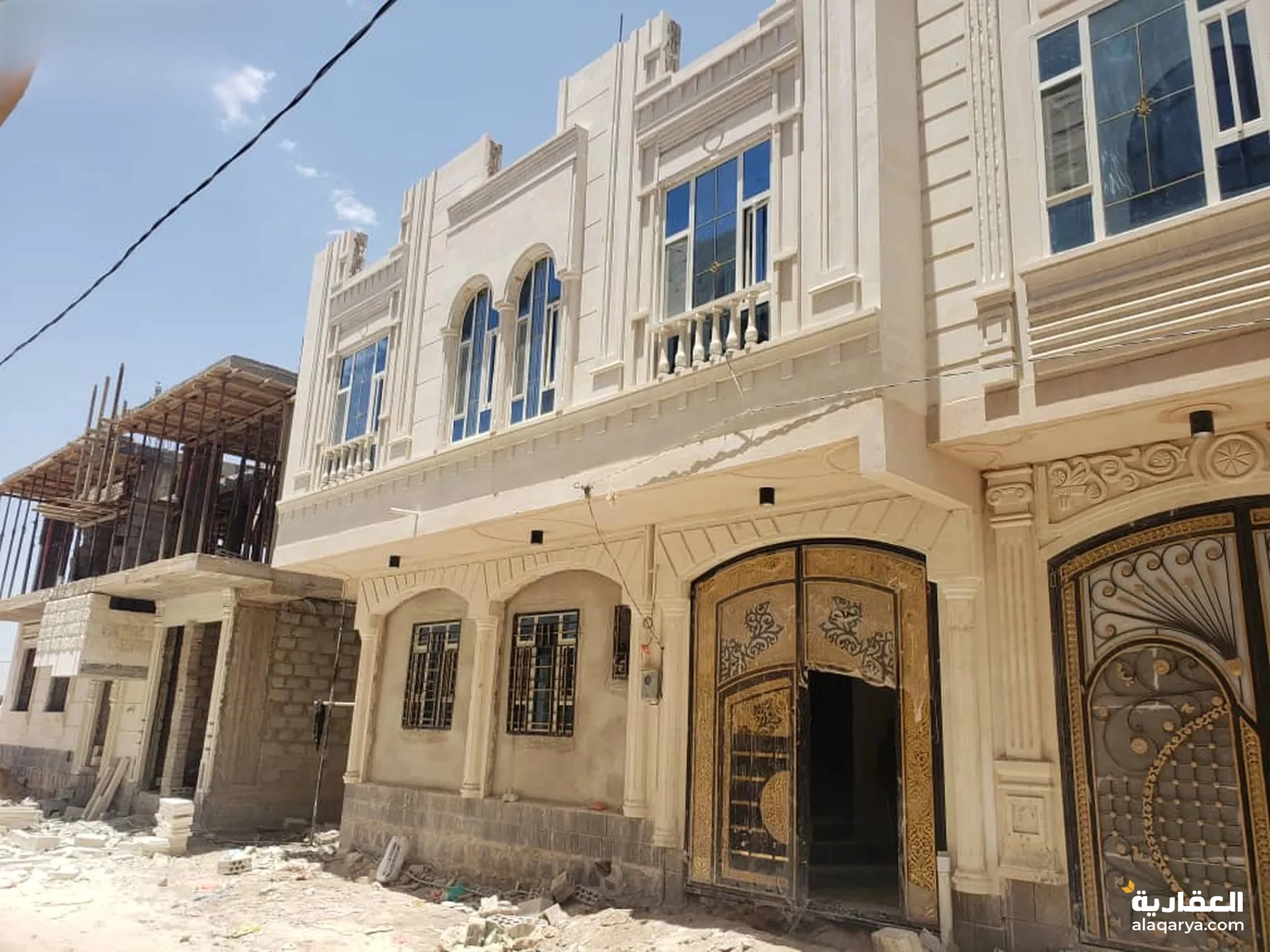 #عمارة حجر ركنية شارعين بنظام فلة راقي وموقع راقي وسعر خاص وعرررطة