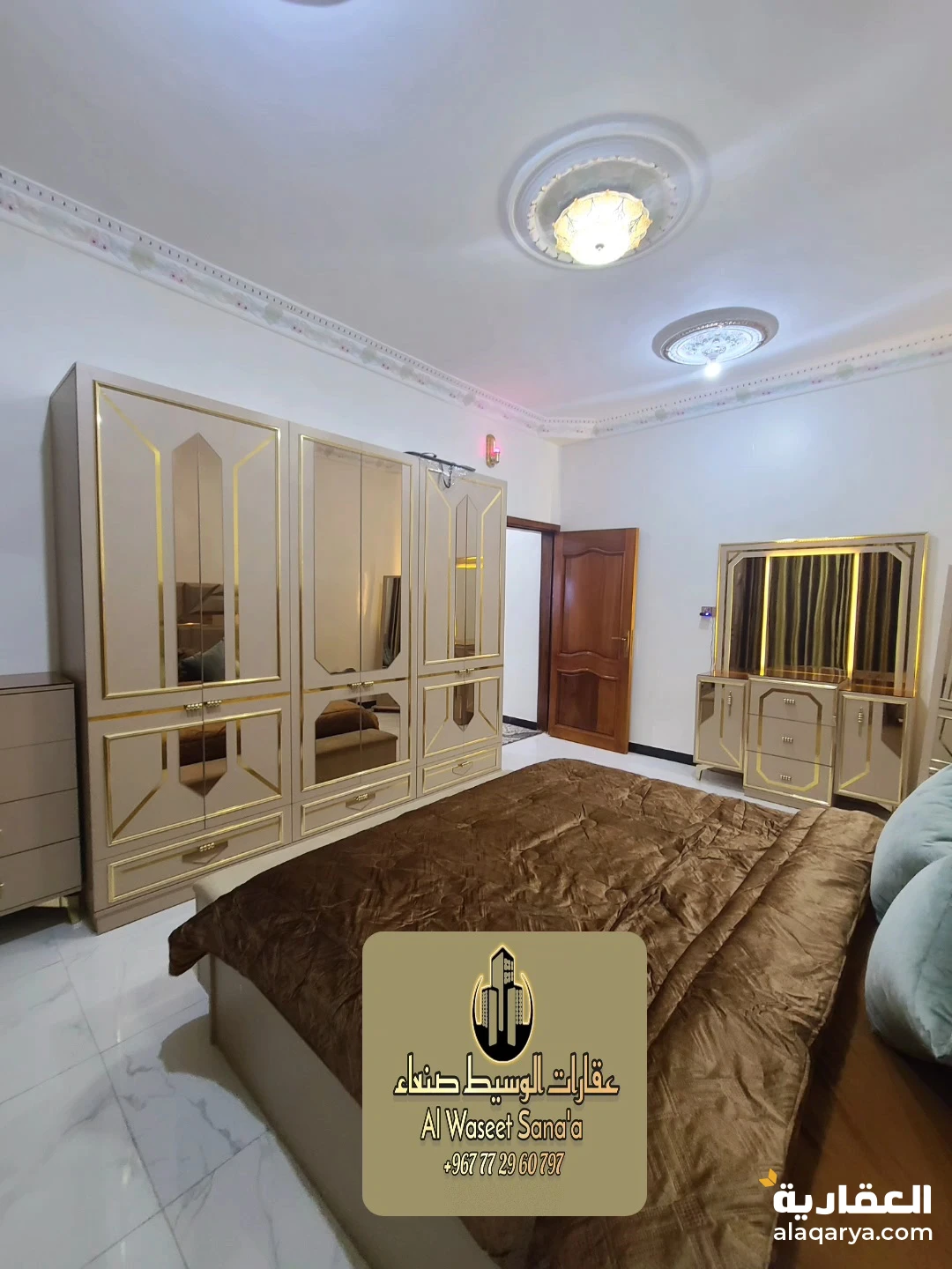 شقق مفروشه للايجار في صنعاء | شقة مفروشة VIP ملكي جديد الاصبحي -للتواصل772960797