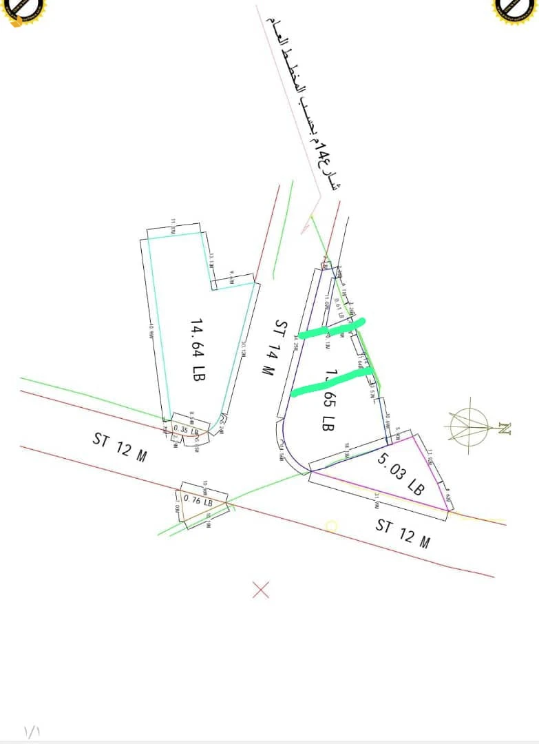 ارضية ثلاث لبن حر معمد مخطط صنعاء قريب شارع تعز عرطة