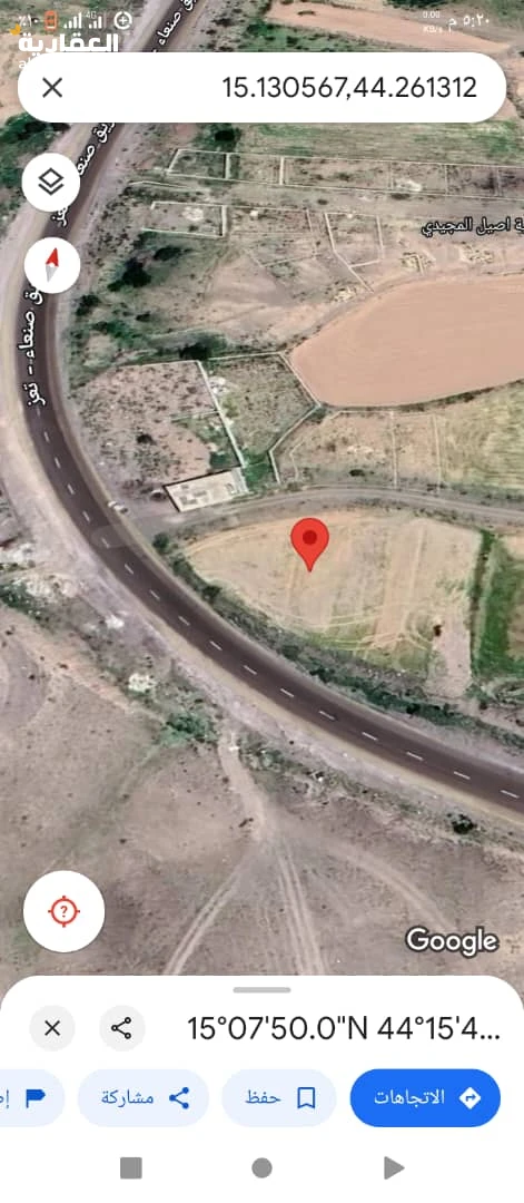 ارضية 9لبن حر معمد جاهز على شارع تعز الرئيسي عرطة