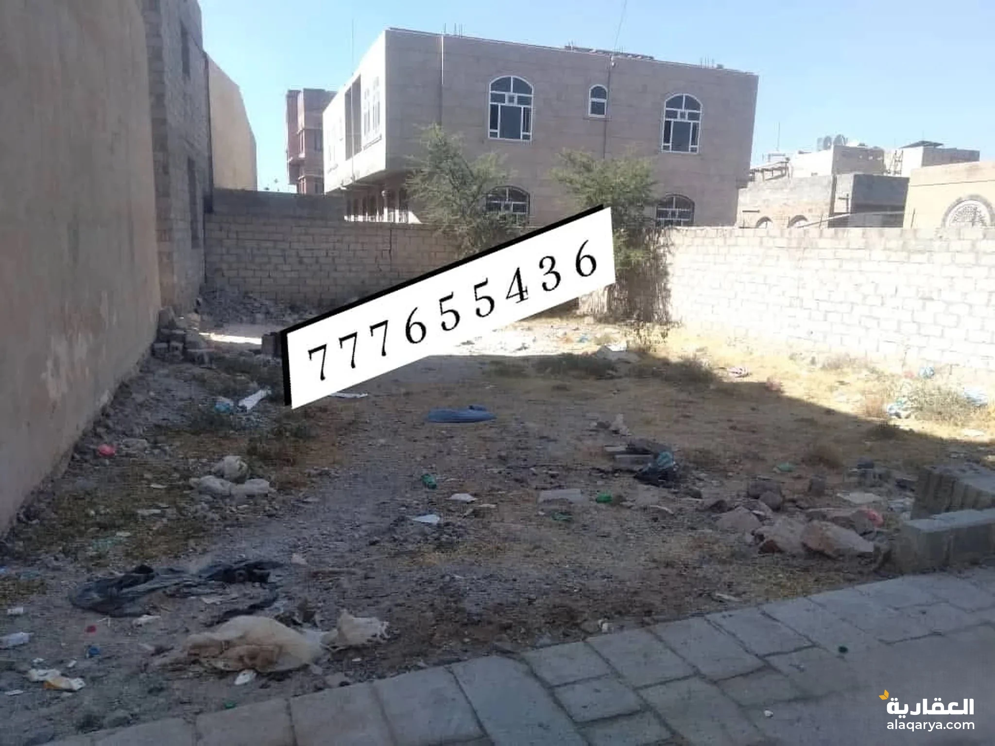 #ارض للبيع هاذا مدخل الارضيه مساحة 5 لبن حر في الجراف الشرقي المدخل الارضيه من عند مستشفى المويد