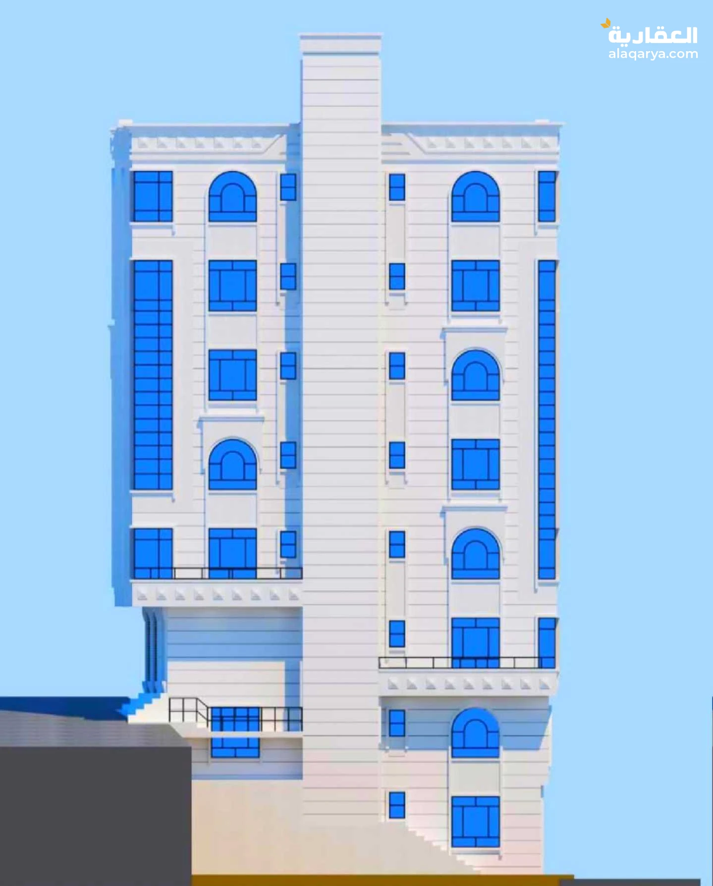 عماره3ادوار مسلح هردي حجر رخام في مدينة إب