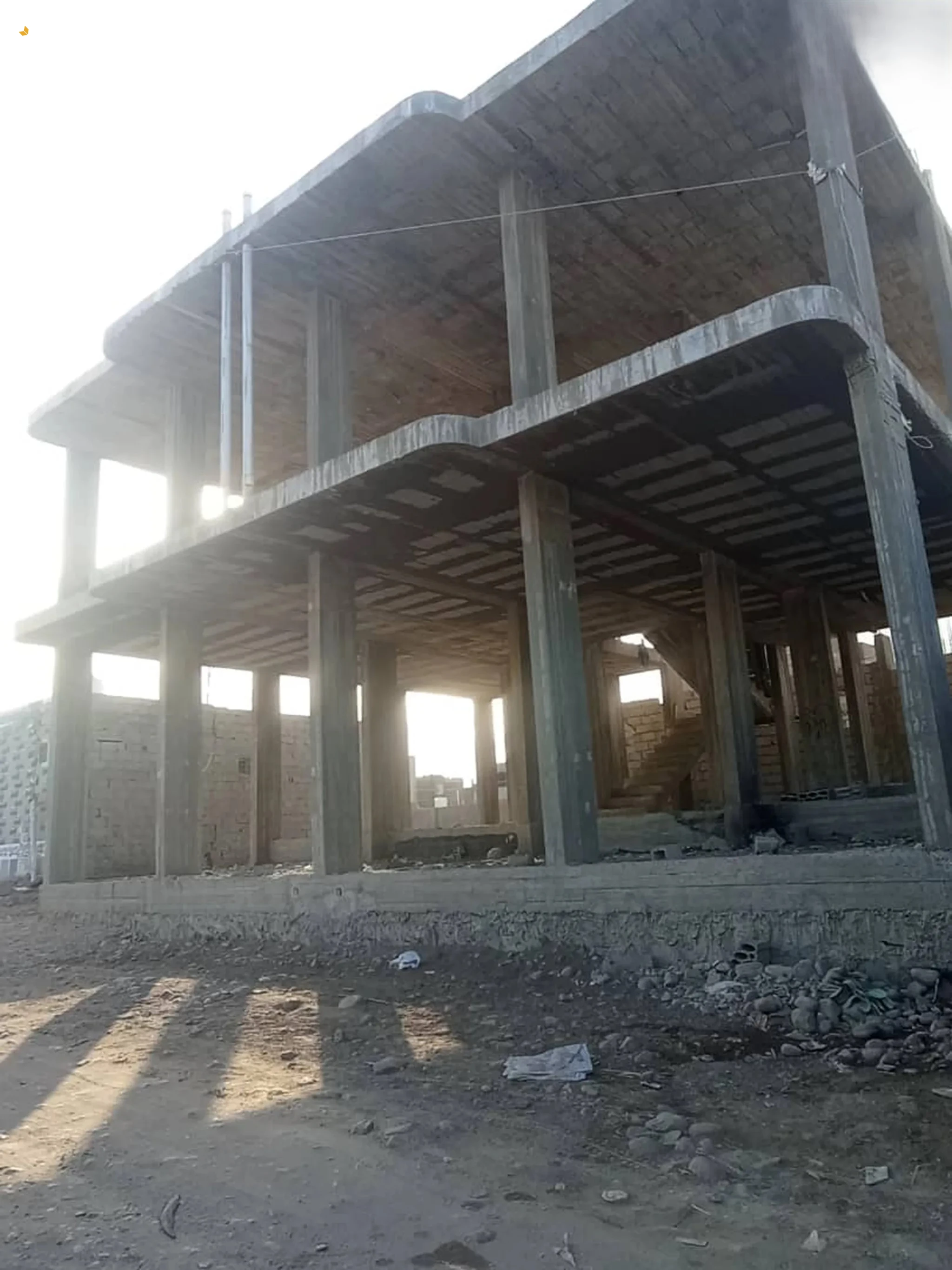 #عماره ب الحسوه ع شارعين ركن العماره. مساحه الارض 18/15