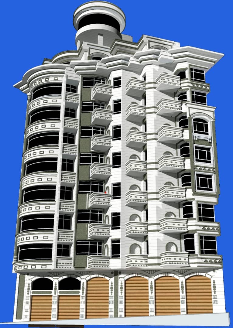 عماره4ادوار استثمارية للبيــع في مدينة إب