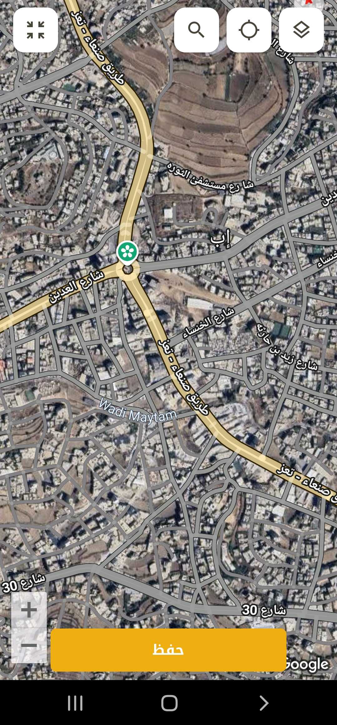 قطعة أرض استثمارية تجارية ركنية شارعين زفلت قريب الخط الدائري