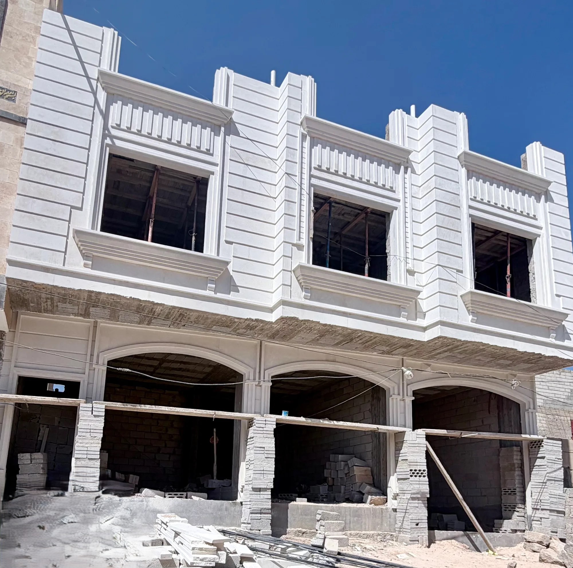 #عمارة طابقين اربع شقق ست لبن حر معمد