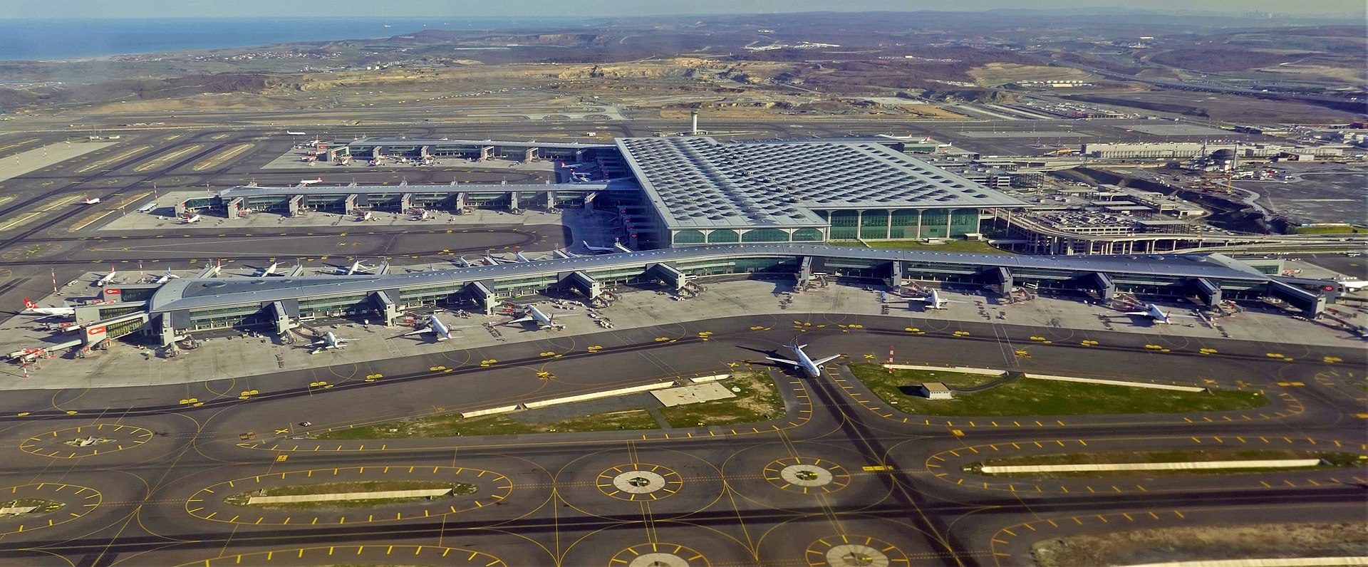 بناء واحد من اضخم مطارات العالم مطار اسطنبول